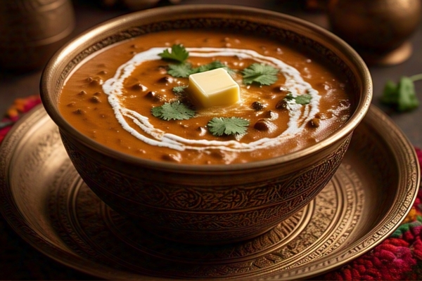 Close up of Dal Makhani dish
